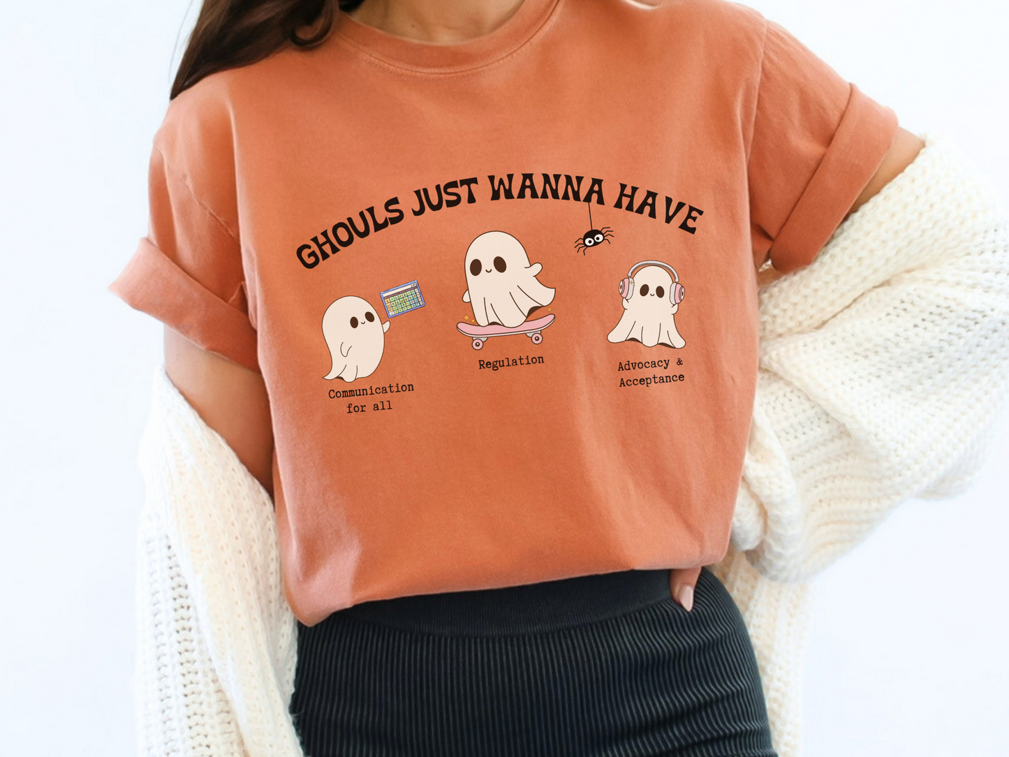 Ghouls Just Wanna Have Inclusion and Advocacy T-Shirt, Halloween Autism Acceptance T-Shirt, Inclusive Spooky Tee, Gift for Advocate