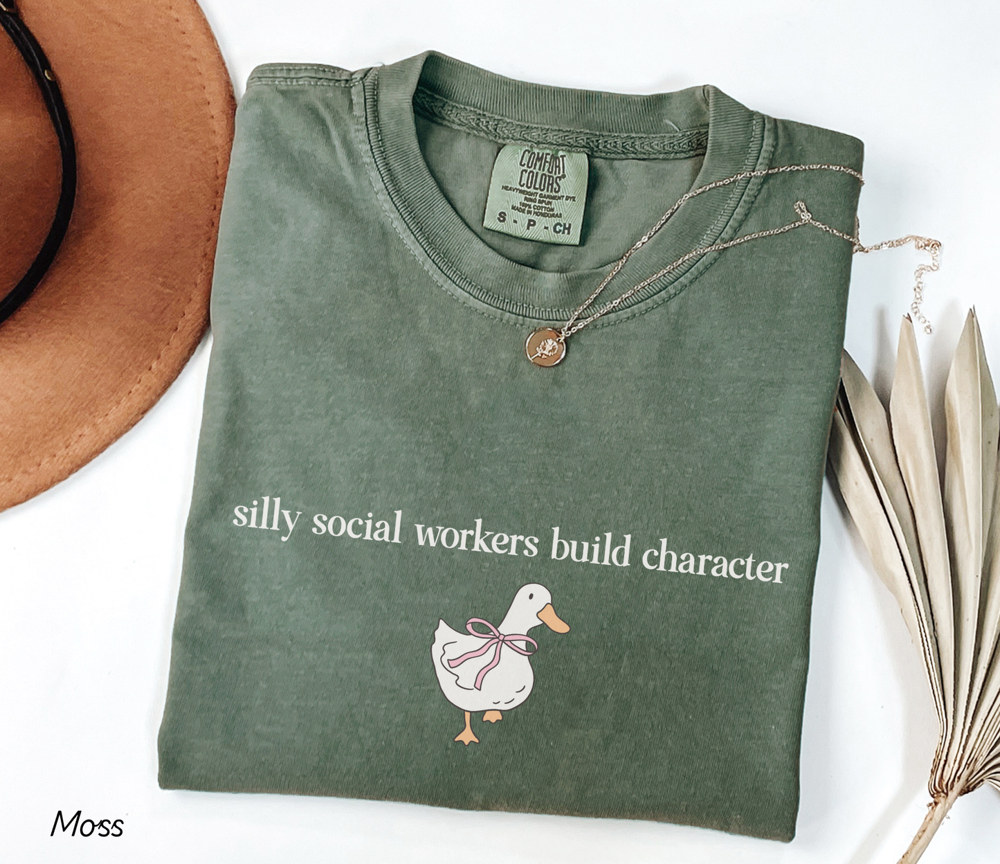 Silly Social Workers Build Character Shirt, Cute Goose School Social Workers Tee, Funny LCSW Gift for Women