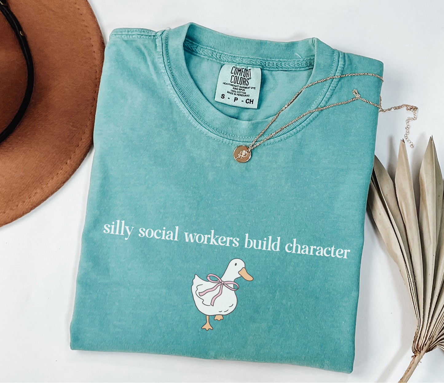 Silly Social Workers Build Character Shirt, Cute Goose School Social Workers Tee, Funny LCSW Gift for Women