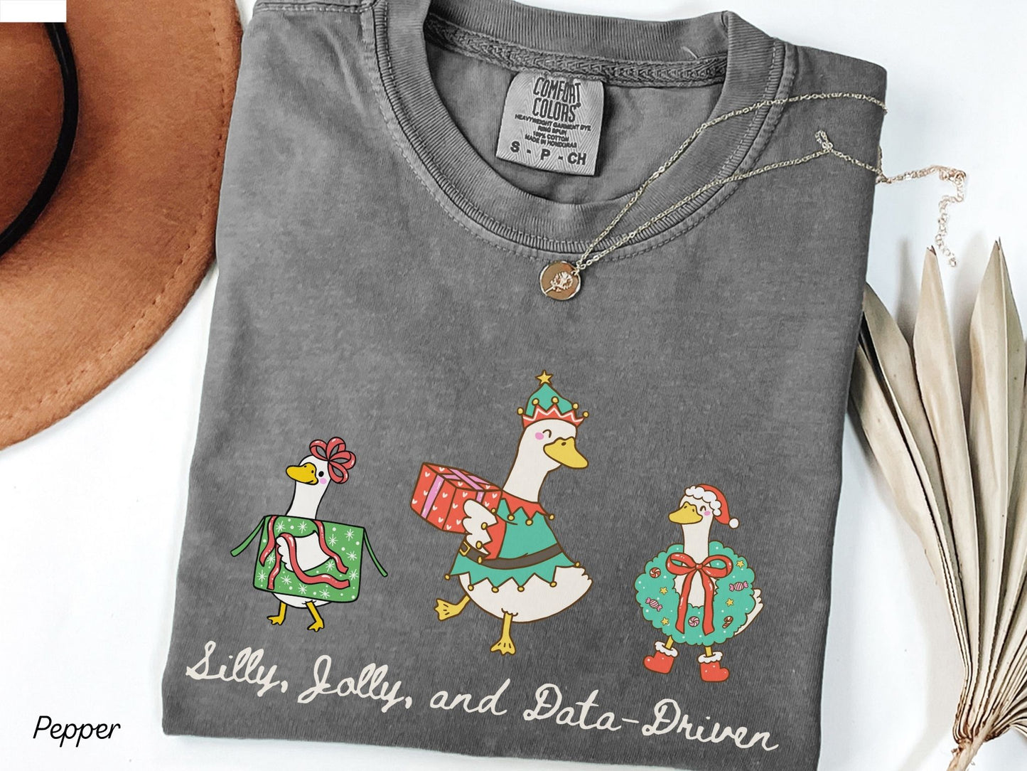 Goose Christmas T-shirt For Rbts Bcbas, Silly, Jolly, & Data Driven Tee, ABA Holiday Tee