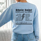 Behavior Analyst World Tour Sweatshirt, Aba Rock Crewneck, Gift for bcba