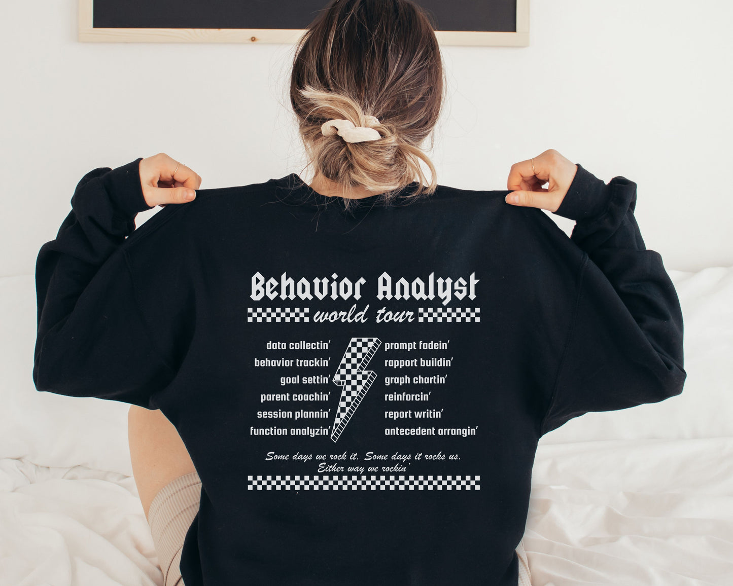 Behavior Analyst World Tour Sweatshirt, Aba Rock Crewneck, Gift for bcba