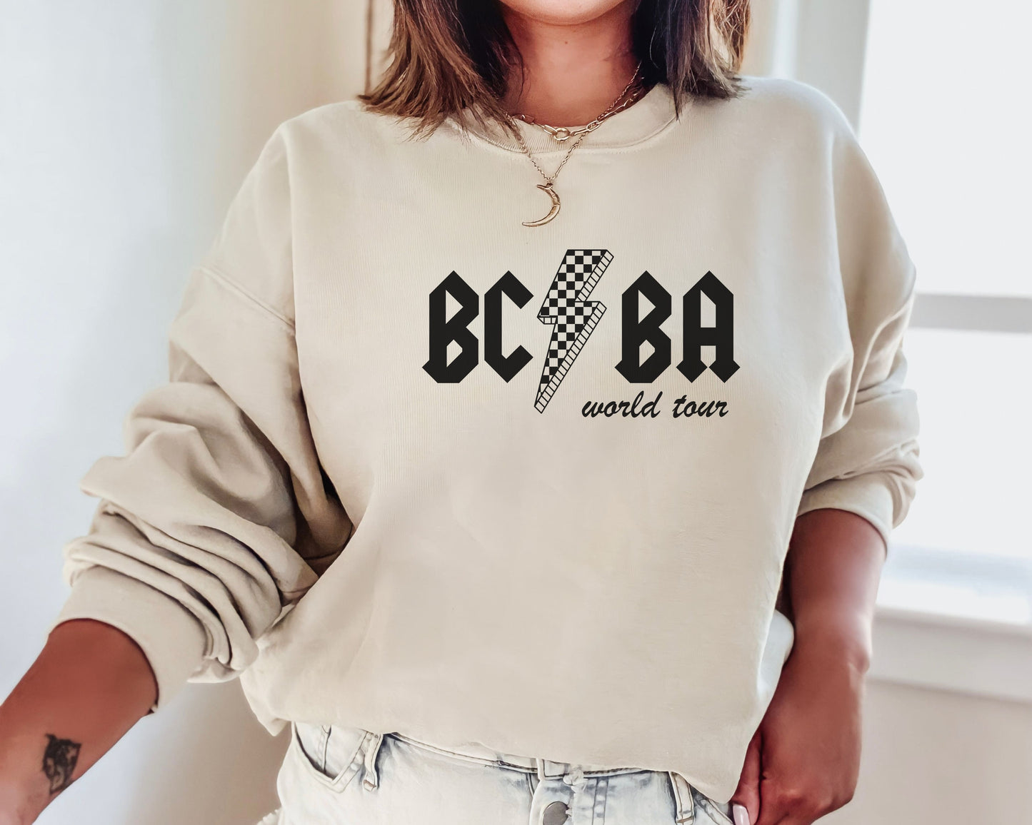 Behavior Analyst World Tour Sweatshirt, Aba Rock Crewneck, Gift for bcba