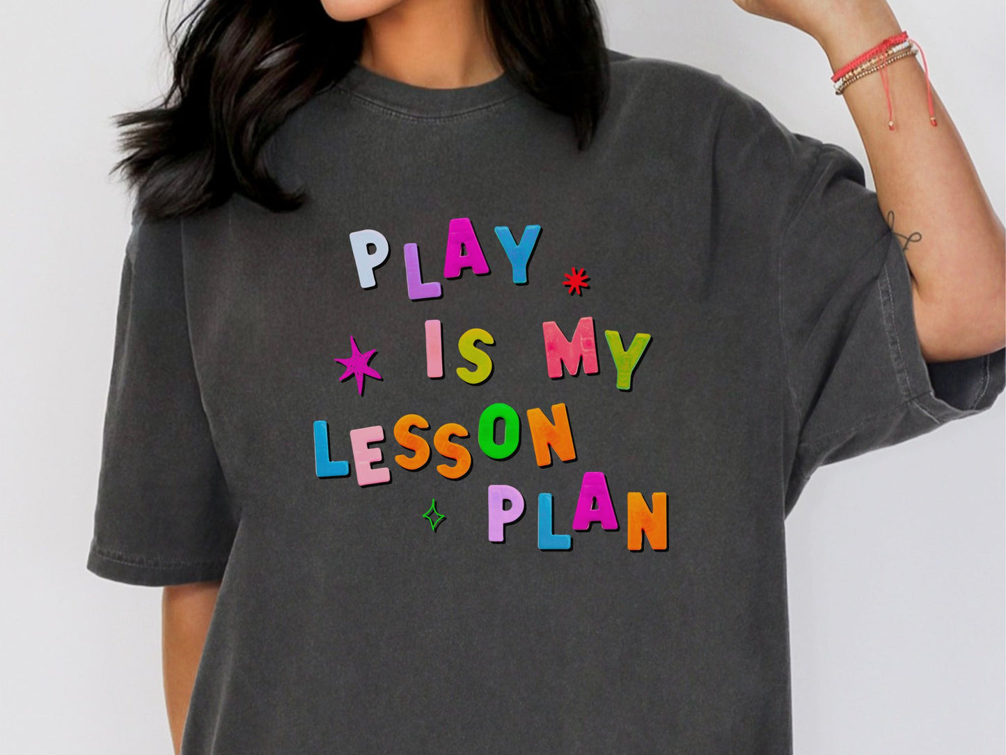 Play is My Lesson Plan T-shirt, Play Based Therapist Tee, Gift for Teacher Therapist, Comfort Colors 1717