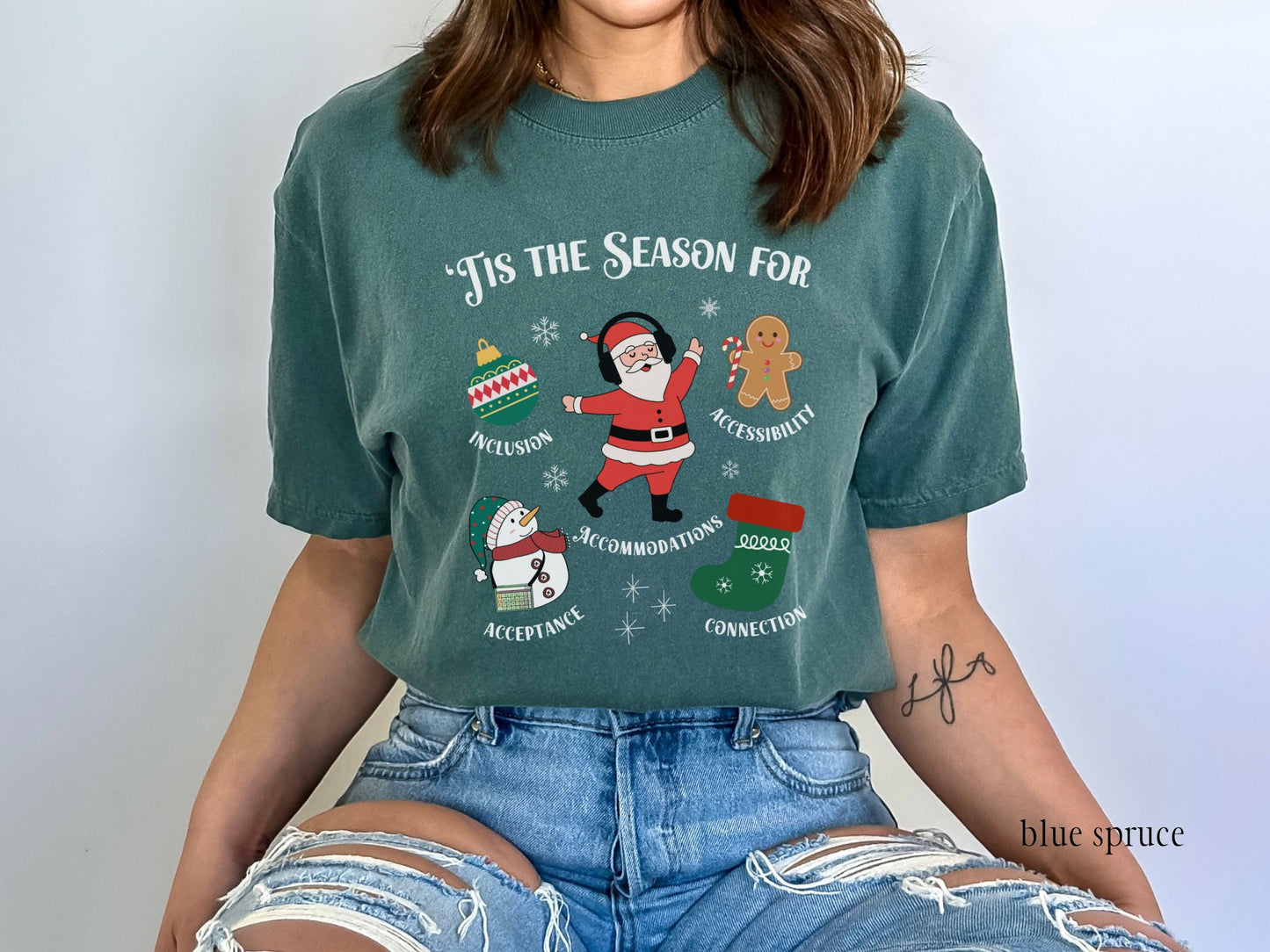 Tis the Season for Inclusion Holiday Shirt | Diversity, Accessibility & Acceptance Christmas Tee
