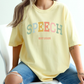 Speech Varsity Style T-shirt with Personalized EST Year for SLPs and SLPAs, Boho Color Theme, Unisex Tee, Gift for Speech Therapists, Custom
