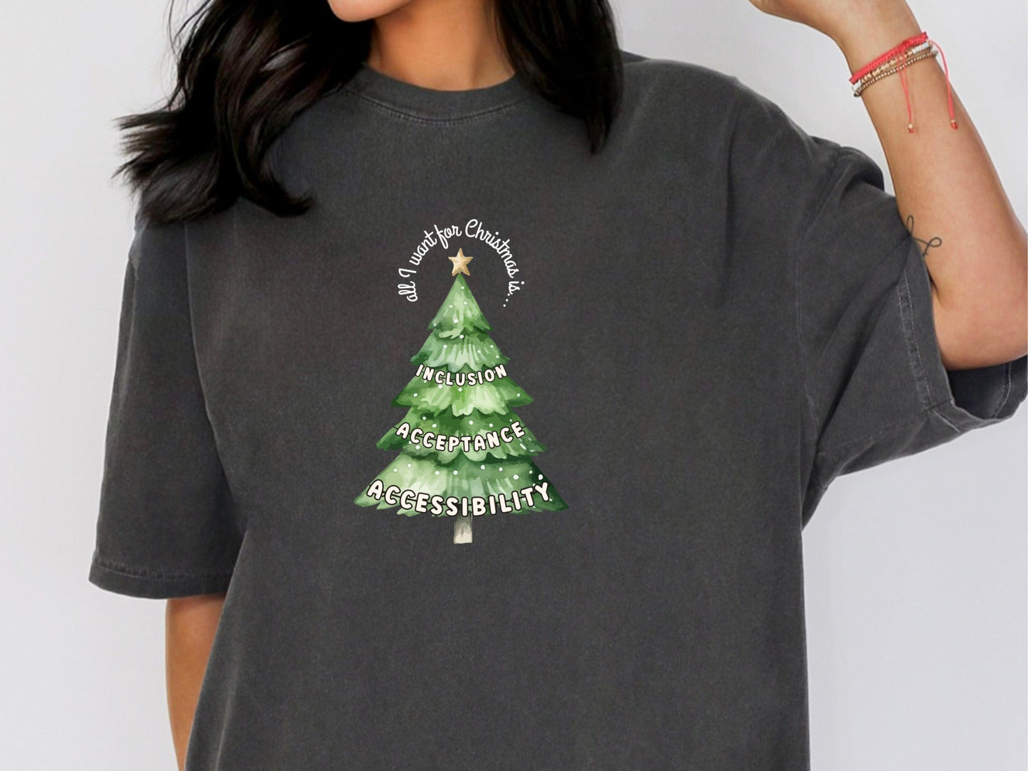 Inclusion and Advocacy Christmas Shirt - All I Want for Christmas Is Inclusion Tee