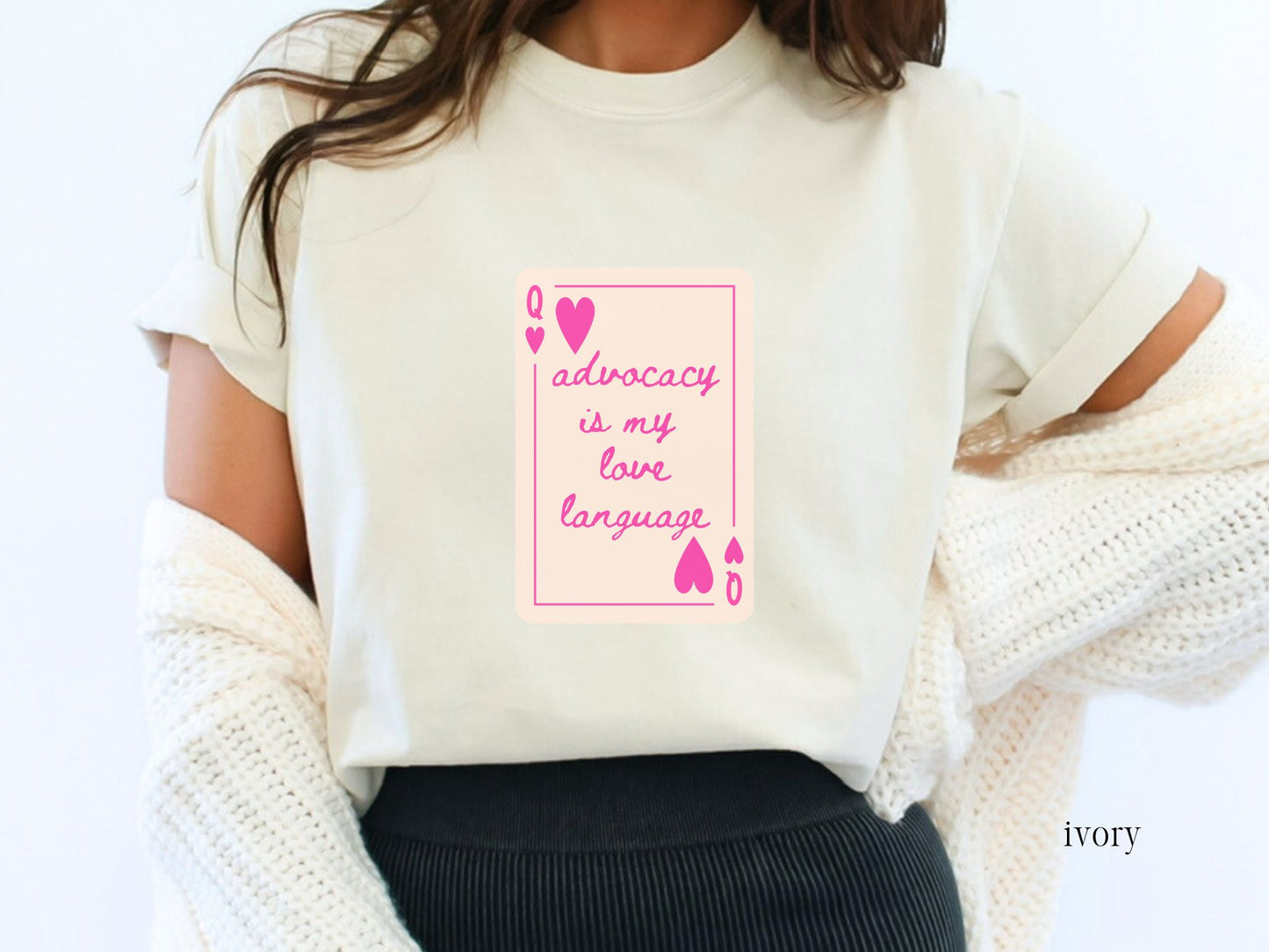 Valentines Day Advocacy Inclusion Tee, Advocacy is My Love Language, Gift for Teacher Therapist Advocate
