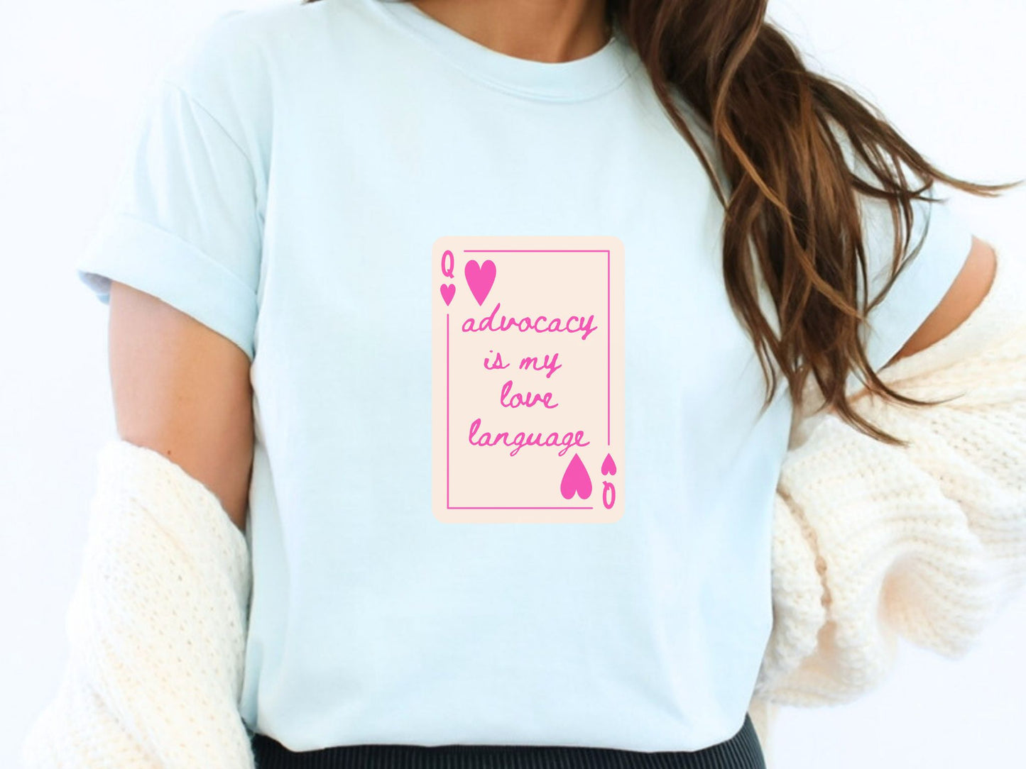 Valentines Day Advocacy Inclusion Tee, Advocacy is My Love Language, Gift for Teacher Therapist Advocate