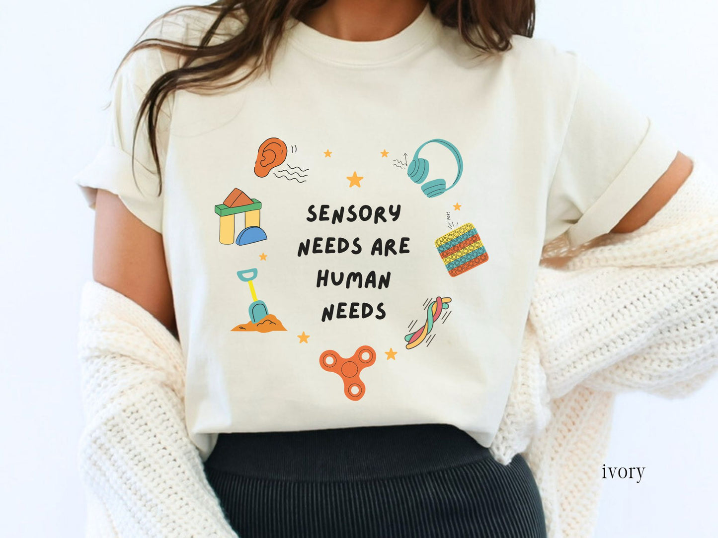 Occupational Therapy Graphic T-shirt, Sensory Needs are Human Needs, Gift for Ot Ota