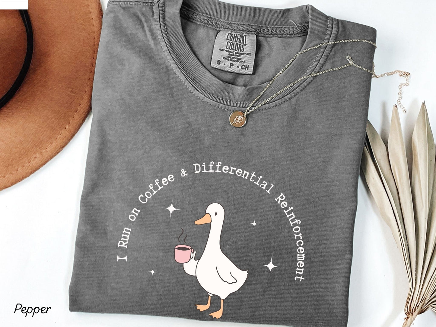 Funny ABA Goose T-shirt, Reinforcement and Coffee, Gift for Rbt Bcba