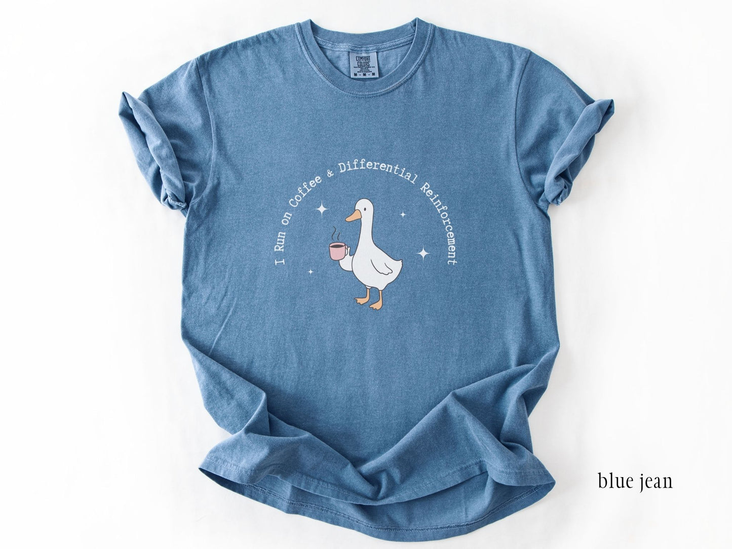 Funny ABA Goose T-shirt, Reinforcement and Coffee, Gift for Rbt Bcba