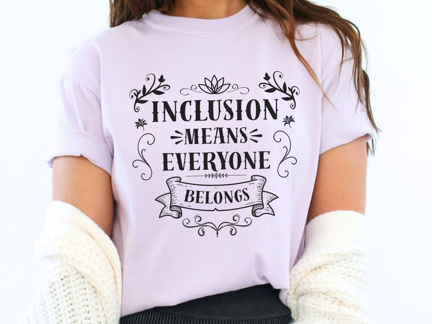 Inclusion Means Everyone Belongs Shirt | Inclusion Teacher Tee | Special Education Shirt | Autism Acceptance Apparel