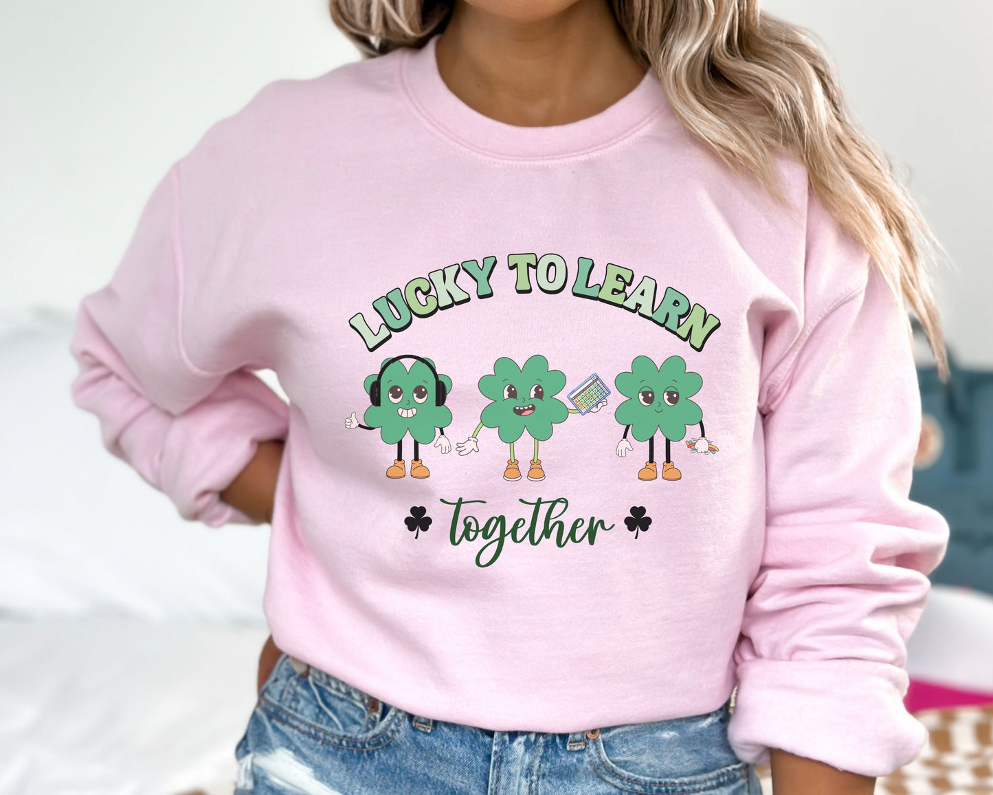Inclusion St Patricks Day Sweatshirt | SPED Teacher Gift | Neurodiversity Clover Crewneck