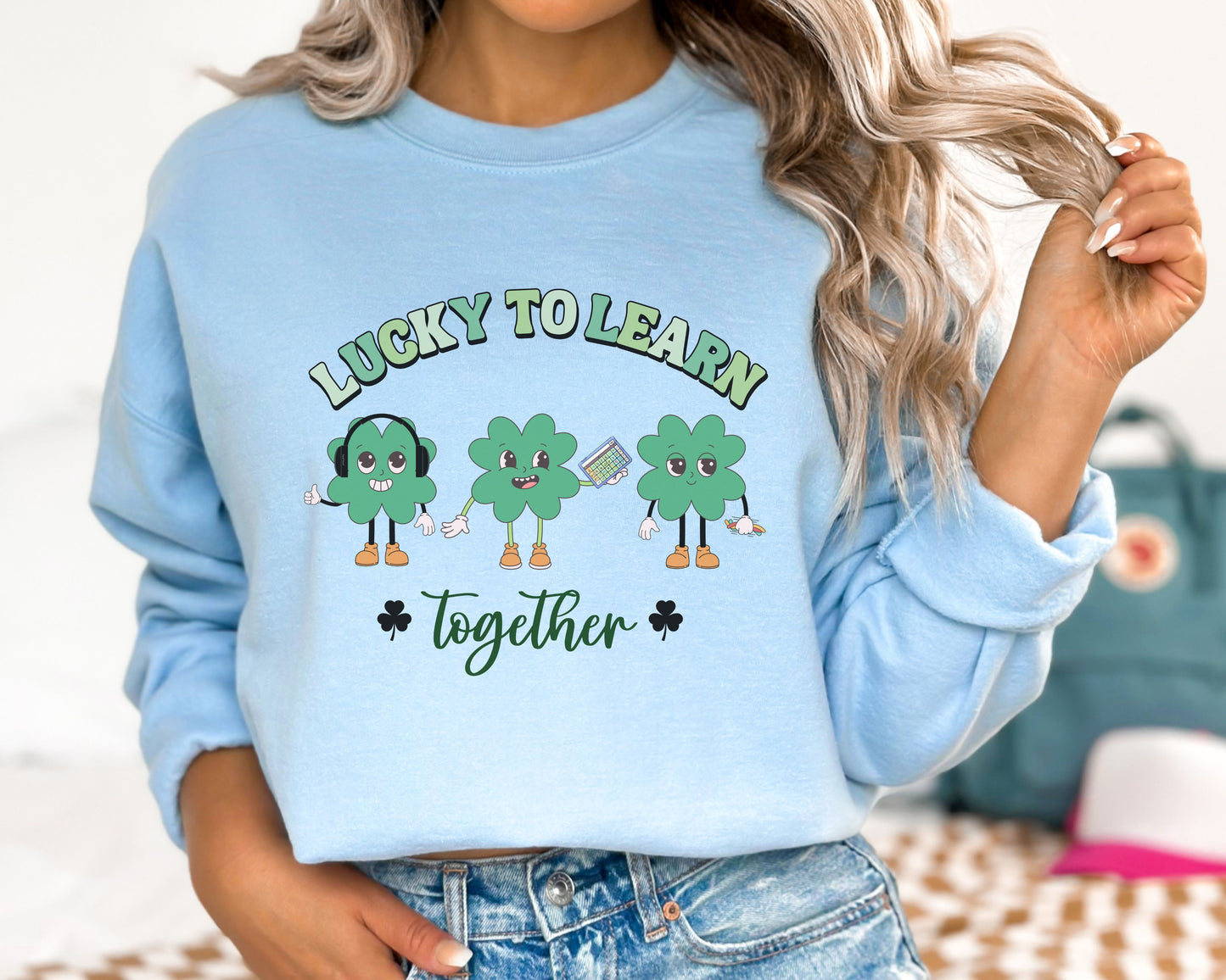 Inclusion St Patricks Day Sweatshirt | SPED Teacher Gift | Neurodiversity Clover Crewneck