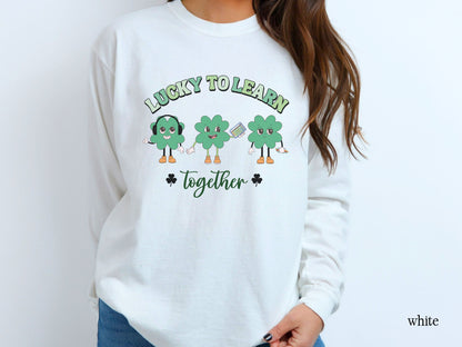 Inclusion St Patricks Day Long Sleeve T-Shirt | SPED Teacher Gift | Neurodiversity Clover Tee