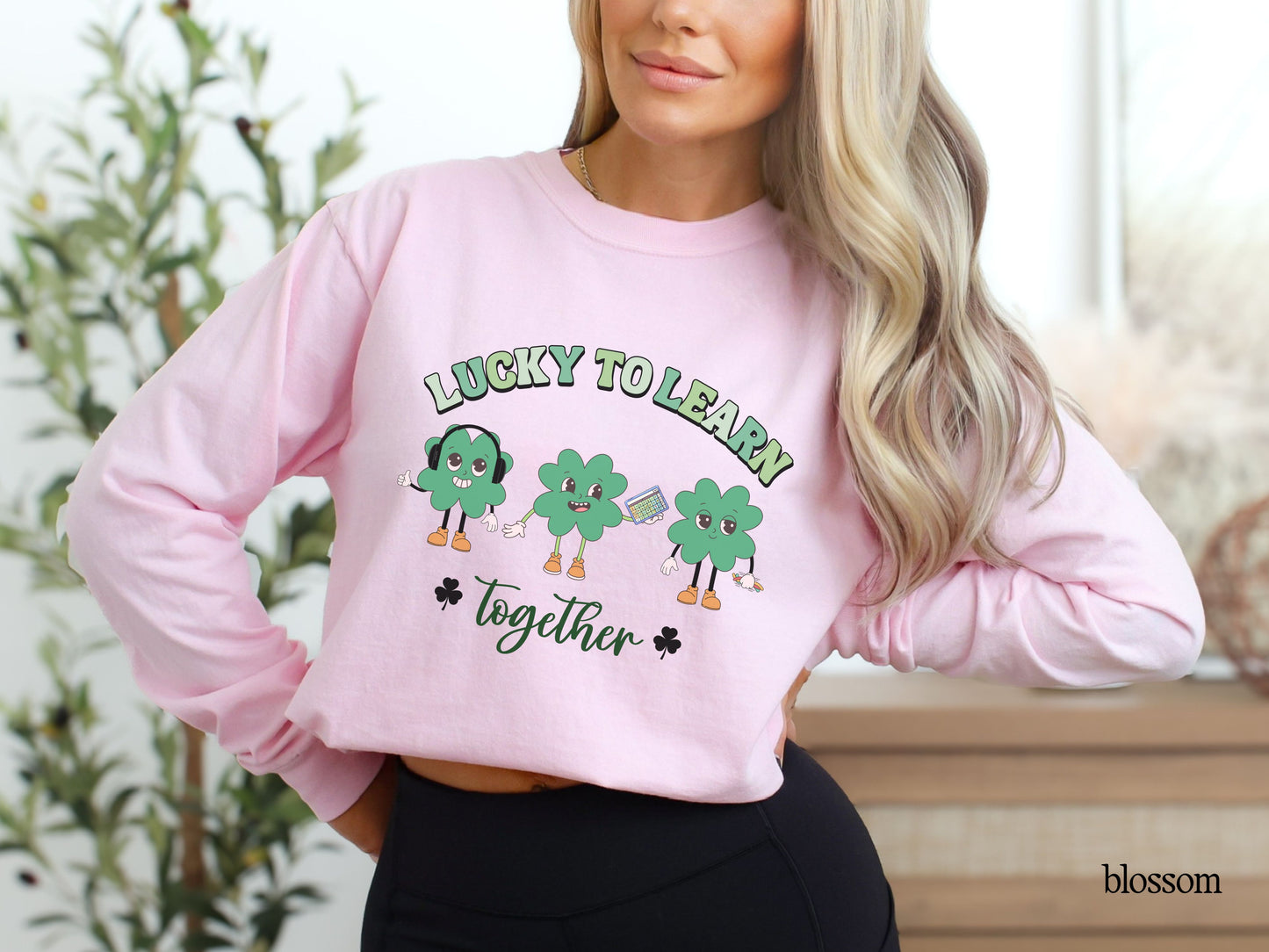 Inclusion St Patricks Day Long Sleeve T-Shirt | SPED Teacher Gift | Neurodiversity Clover Tee