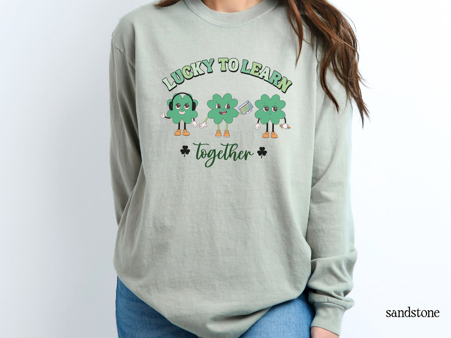 Inclusion St Patricks Day Long Sleeve T-Shirt | SPED Teacher Gift | Neurodiversity Clover Tee
