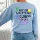 Retro Autism Acceptance Club Sweatshirt | Different Not Less Groovy Tee