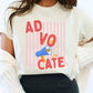 Advocate Striped Shirt, Trendy Advocacy Shirt, Teacher Therapist Apparel, Inclusive Statement Tee