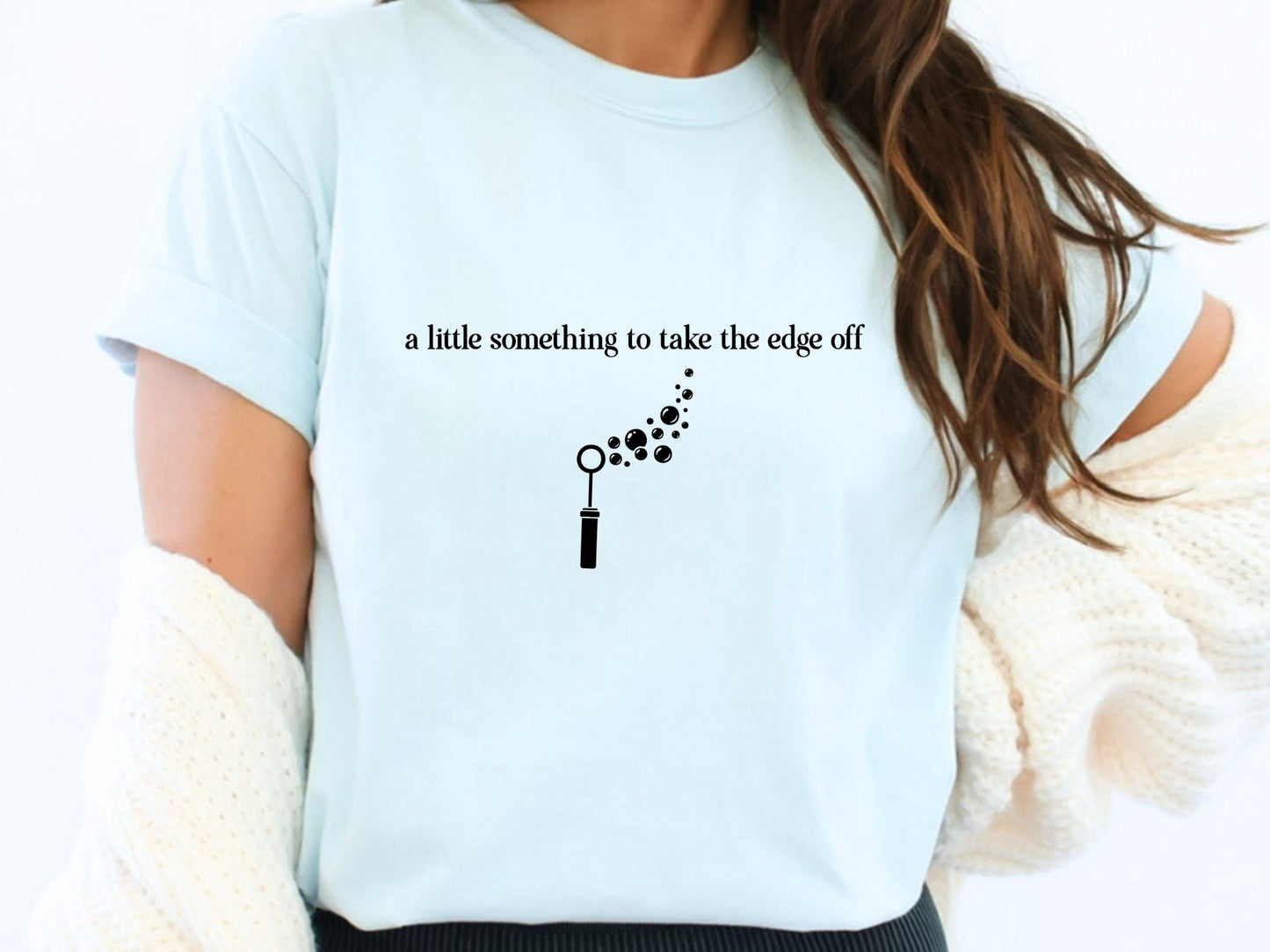 A Little Something to Take the Edge Off Shirt | Funny Pediatric Therapist Tee |  OT SLP PT ABA Shirt