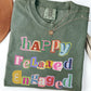 Happy Relaxed Engaged Shirt, BCBA Shirt, RBT Shirt, ABA Therapist Shirt, Scrapbook Style Tee, Behavior Analyst Shirt