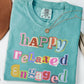 Happy Relaxed Engaged Shirt, BCBA Shirt, RBT Shirt, ABA Therapist Shirt, Scrapbook Style Tee, Behavior Analyst Shirt