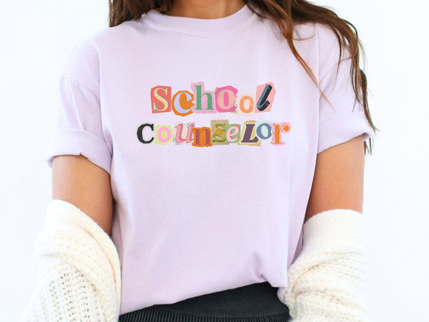 School Counselor Scrapbook Style T-Shirt