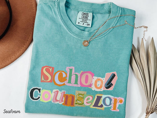 School Counselor Scrapbook Style T-Shirt