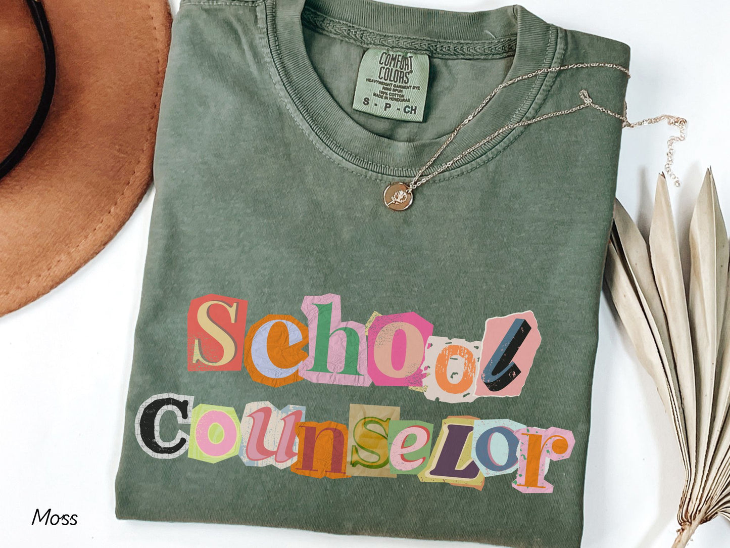 School Counselor Scrapbook Style T-Shirt