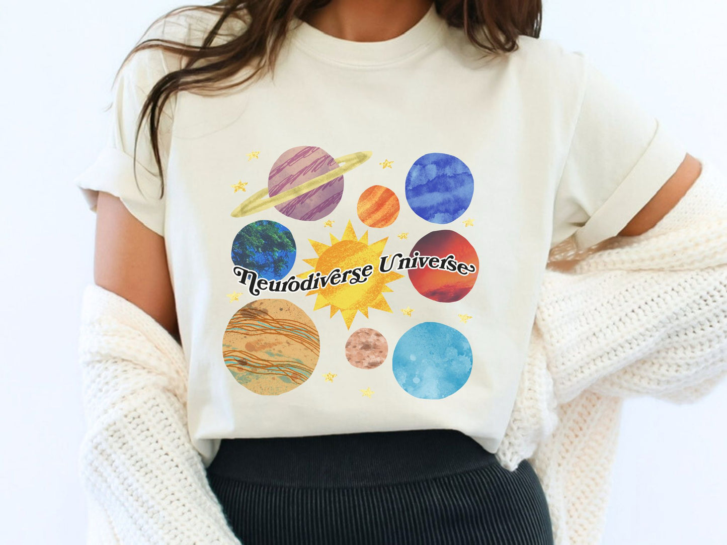 Neurodiverse Universe Shirt | Space Galaxy Tee for Special Education Teachers, BCBAs, ABA Therapists, Autism Awareness