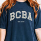 Personalized BCBA EST. Varsity Shirt with Roses, Behavior Analyst Gift