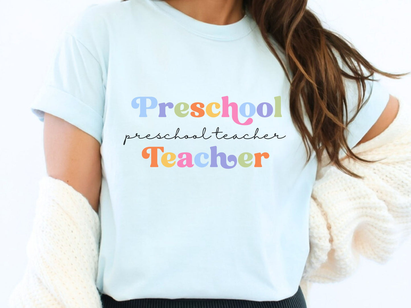 Personalized Minimalist School Staff / Grade Level T-Shirt,