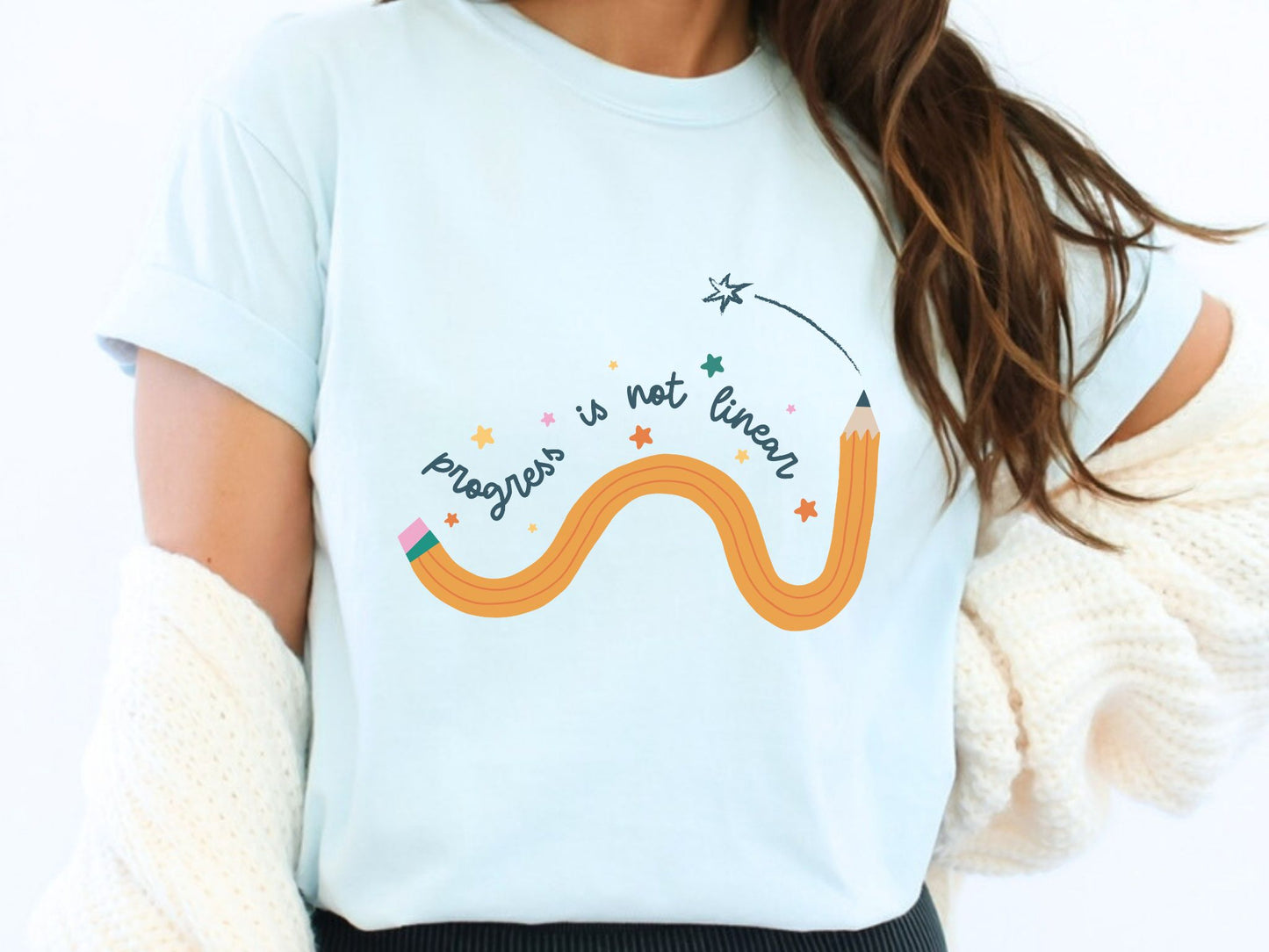 Progress Is Not Linear Shirt, Back to School T-Shirt, School Counselor Tee