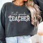 Personalized Teacher Grade Level Sweatshirt, Floral Teacher Crewneck, Back to School Sweatshirt, Comfort Colors