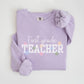 Personalized Teacher Grade Level Sweatshirt, Floral Teacher Crewneck, Back to School Sweatshirt, Comfort Colors