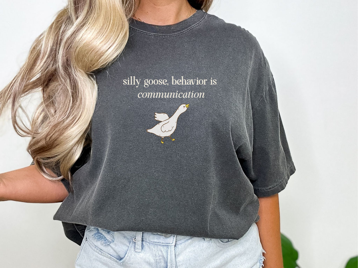 Silly Goose Behavior Communication Shirt, Funny Bcba Rbt Tee, Aba Therapist Gift, Sped Teacher Sweatshirt, School Psychologist Slp Ot Shirt