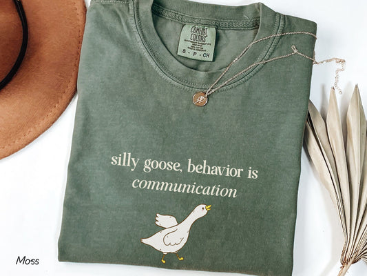 Silly Goose Behavior Communication Shirt, Funny Bcba Rbt Tee, Aba Therapist Gift, Sped Teacher Sweatshirt, School Psychologist Slp Ot Shirt