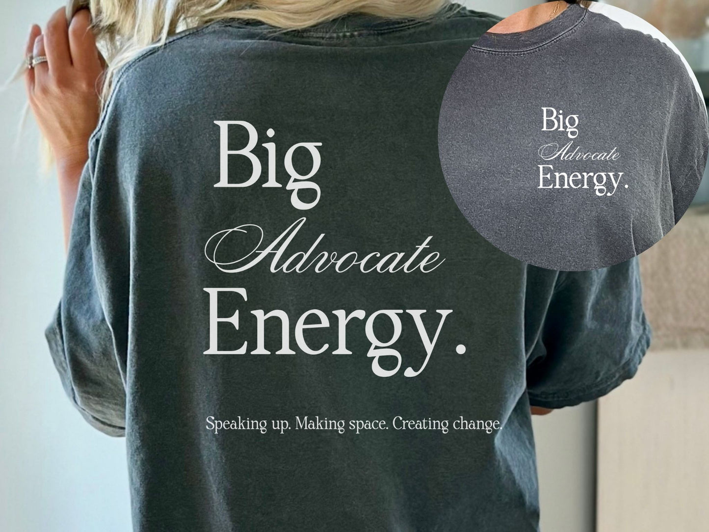Big Advocate Energy Shirt, Advocacy Shirt, Inclusion Shirt, Disability Advocate Tee, Neurodiversity Shirt, Special Education Teacher Gift