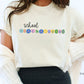 School Psychologist Colorful Patch Letter Shirt, School Psych Gift, Comfort Colors