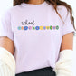 School Psychologist Colorful Patch Letter Shirt, School Psych Gift, Comfort Colors