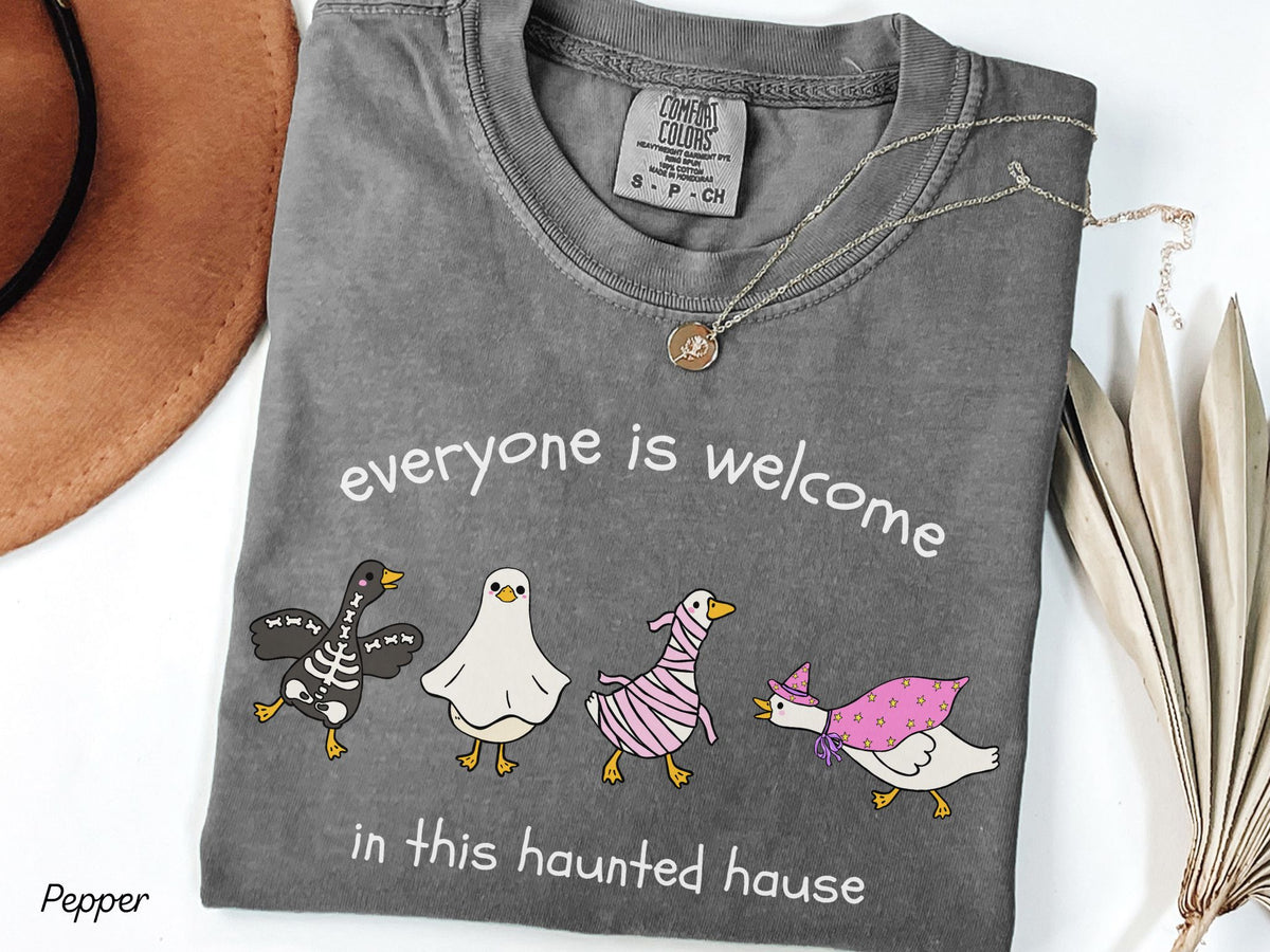 Everyone Is Welcome Halloween Shirt, Silly Goose Shirt, Fall Teacher Shirt, Halloween Teacher Tee, Therapist Shirt, Inclusion Shirt