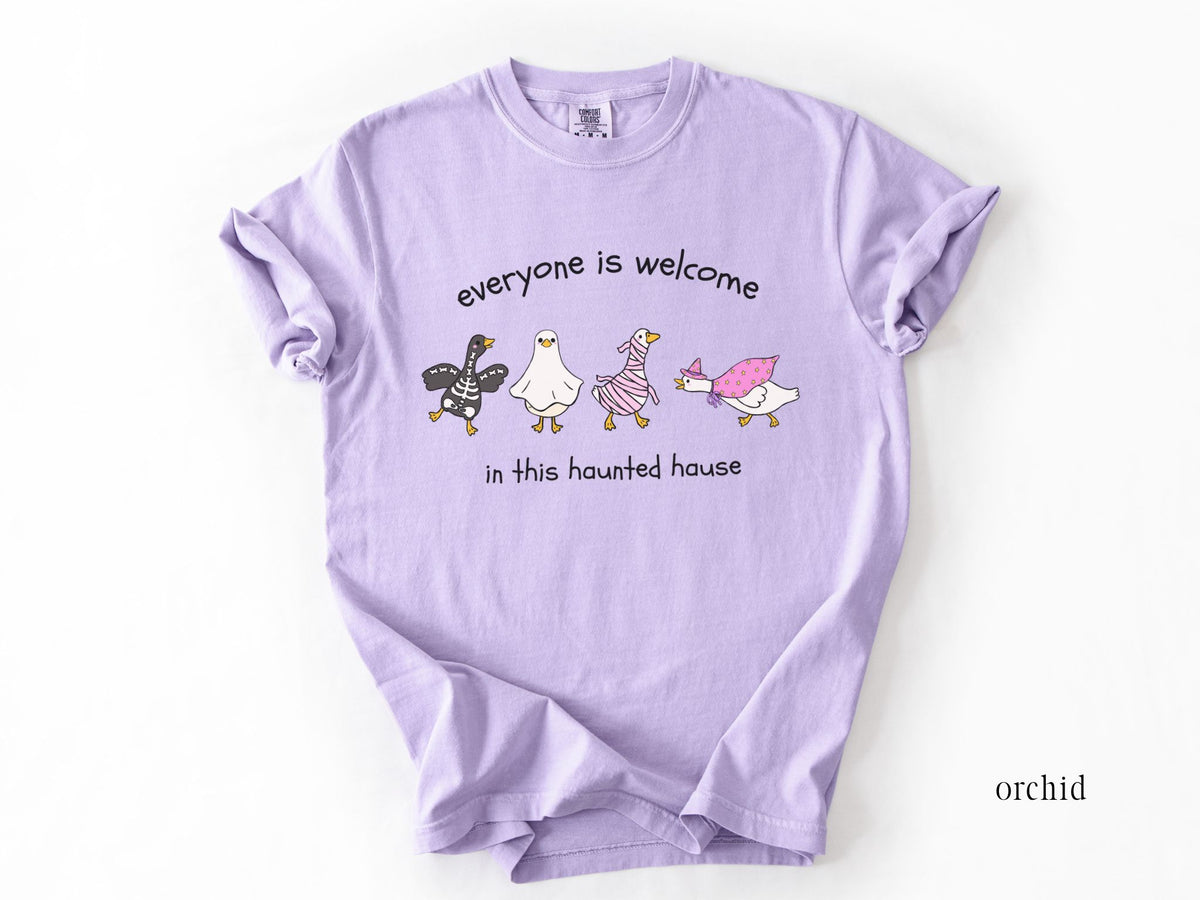 Everyone Is Welcome Halloween Shirt, Silly Goose Shirt, Fall Teacher Shirt, Halloween Teacher Tee, Therapist Shirt, Inclusion Shirt
