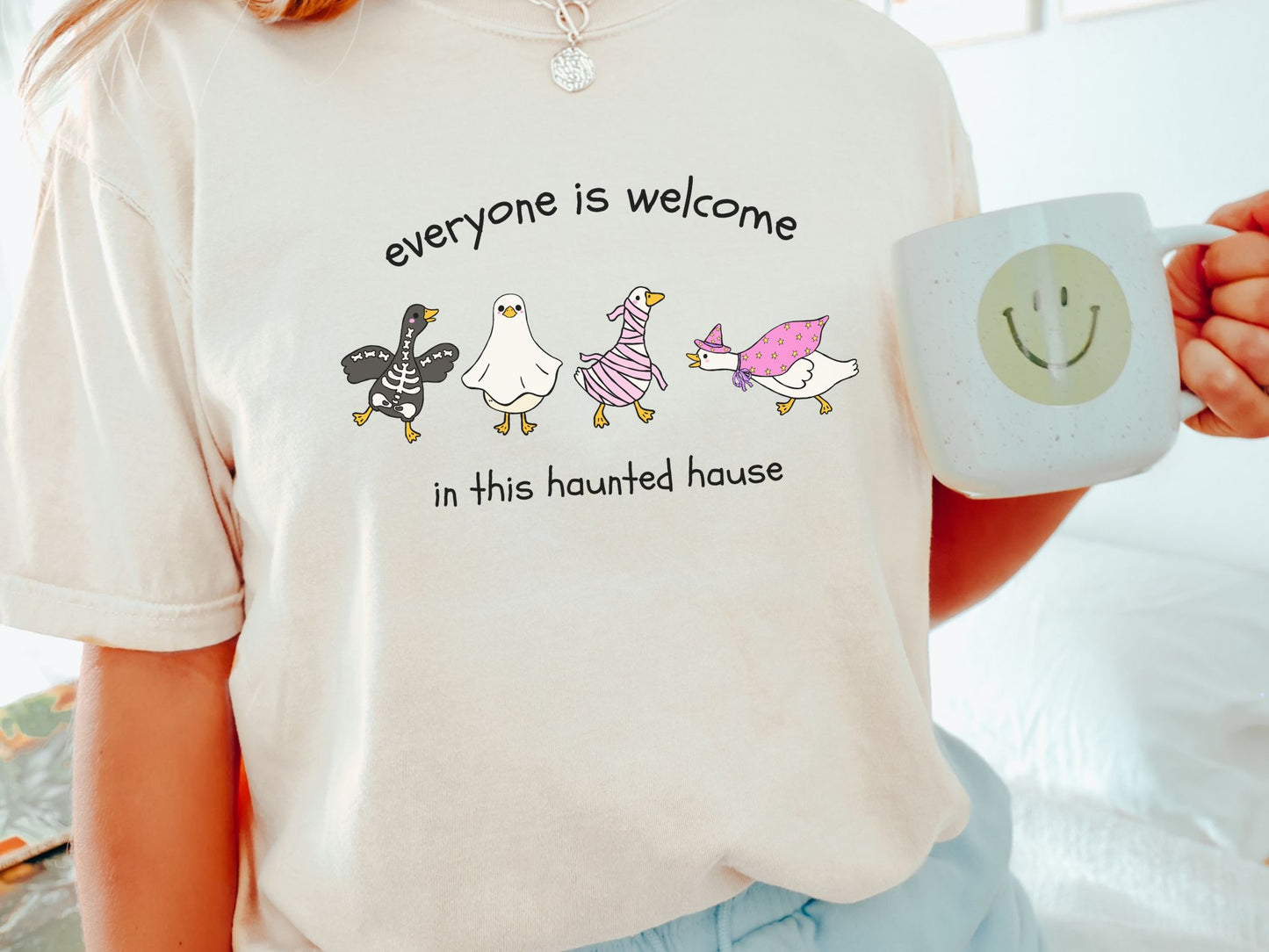 Everyone Is Welcome Halloween Shirt, Silly Goose Shirt, Fall Teacher Shirt, Halloween Teacher Tee, Therapist Shirt, Inclusion Shirt
