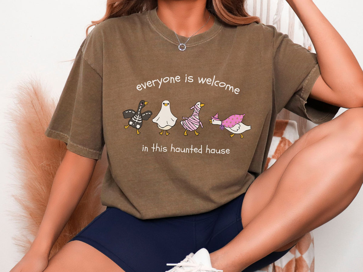 Everyone Is Welcome Halloween Shirt, Silly Goose Shirt, Fall Teacher Shirt, Halloween Teacher Tee, Therapist Shirt, Inclusion Shirt