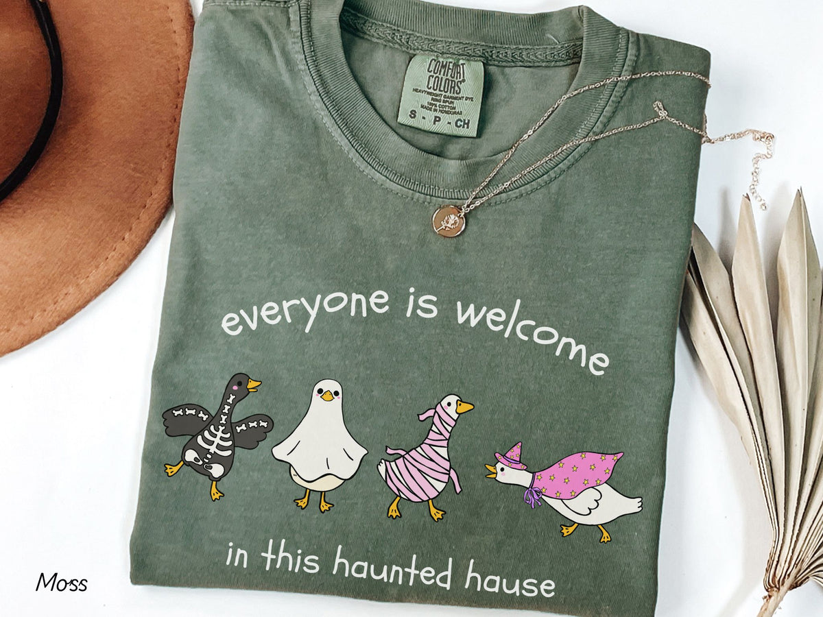 Everyone Is Welcome Halloween Shirt, Silly Goose Shirt, Fall Teacher Shirt, Halloween Teacher Tee, Therapist Shirt, Inclusion Shirt
