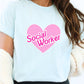 Social Worker Pink Heart Shirt, Gift for LCSW