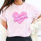 Support Secretary Pink Heart Shirt, Gift for School Secretary