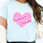 Support Squad Pink Heart Shirt, Gift for School Support Staff