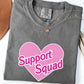 Support Squad Pink Heart Shirt, Gift for School Support Staff